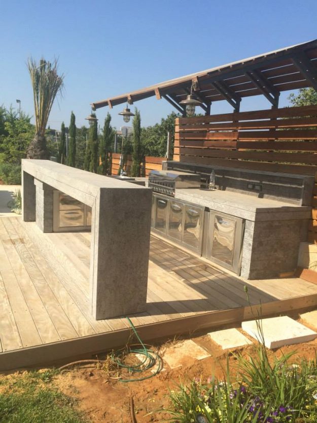 מנגל משיש ואבן